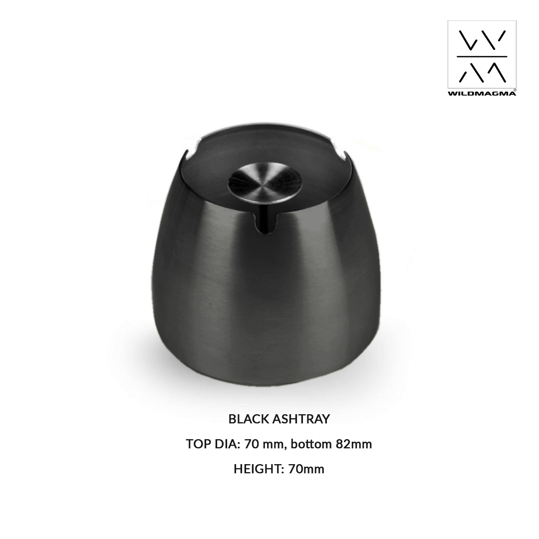 Round Ashtray Satin Black