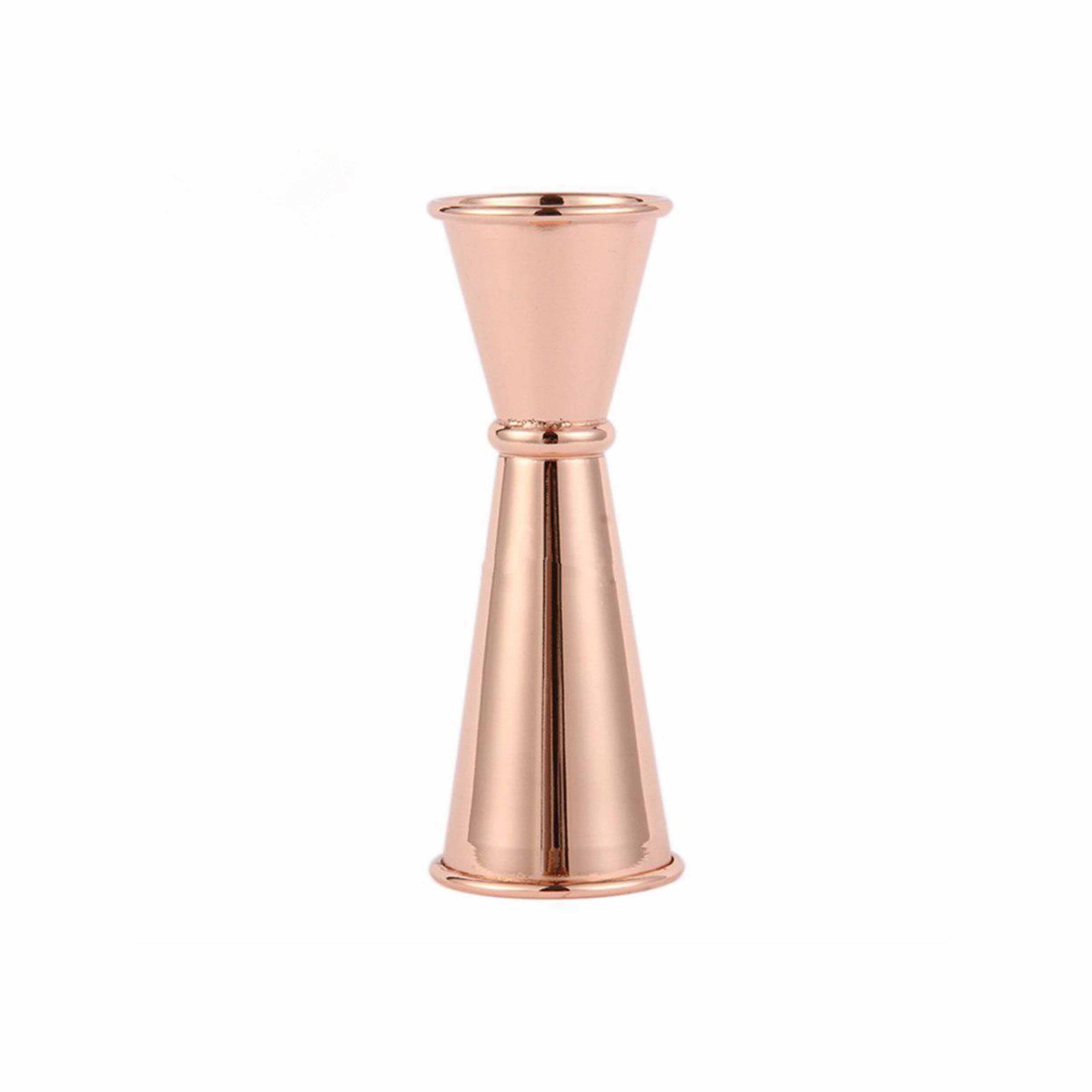 Wild Magma Copper Plated Banded Double Jigger 30/60ml - Hotelity